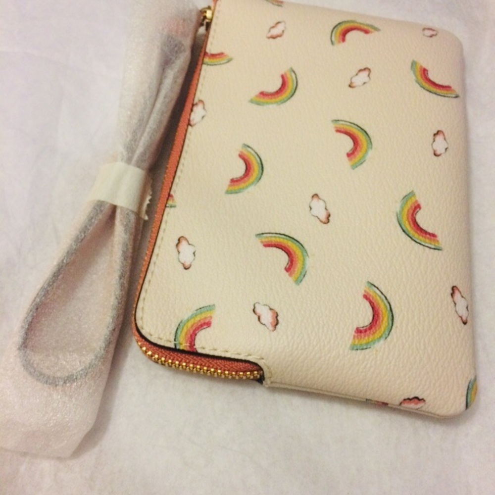 Last 1 ❤️ COACH CORNER ZIP WRISTLET  RAINBOW - Picture 6 of 6